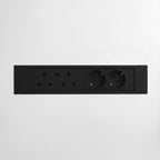 QIKFRAME45 Unit 230V (1X UK2G, 1X DE2G) Black