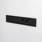 QIKFRAME45 Unit 230V (1X UK2G, 1X DE2G) Black