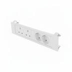 QIKFRAME45 Unit 230V (1X UK2G, 1X DE2G) White