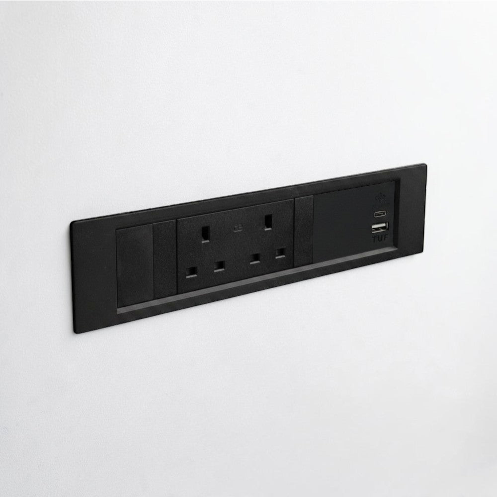 QIKFRAME45 Unit 230V (1X UK2G, 1X TUF A+C 30W) Black
