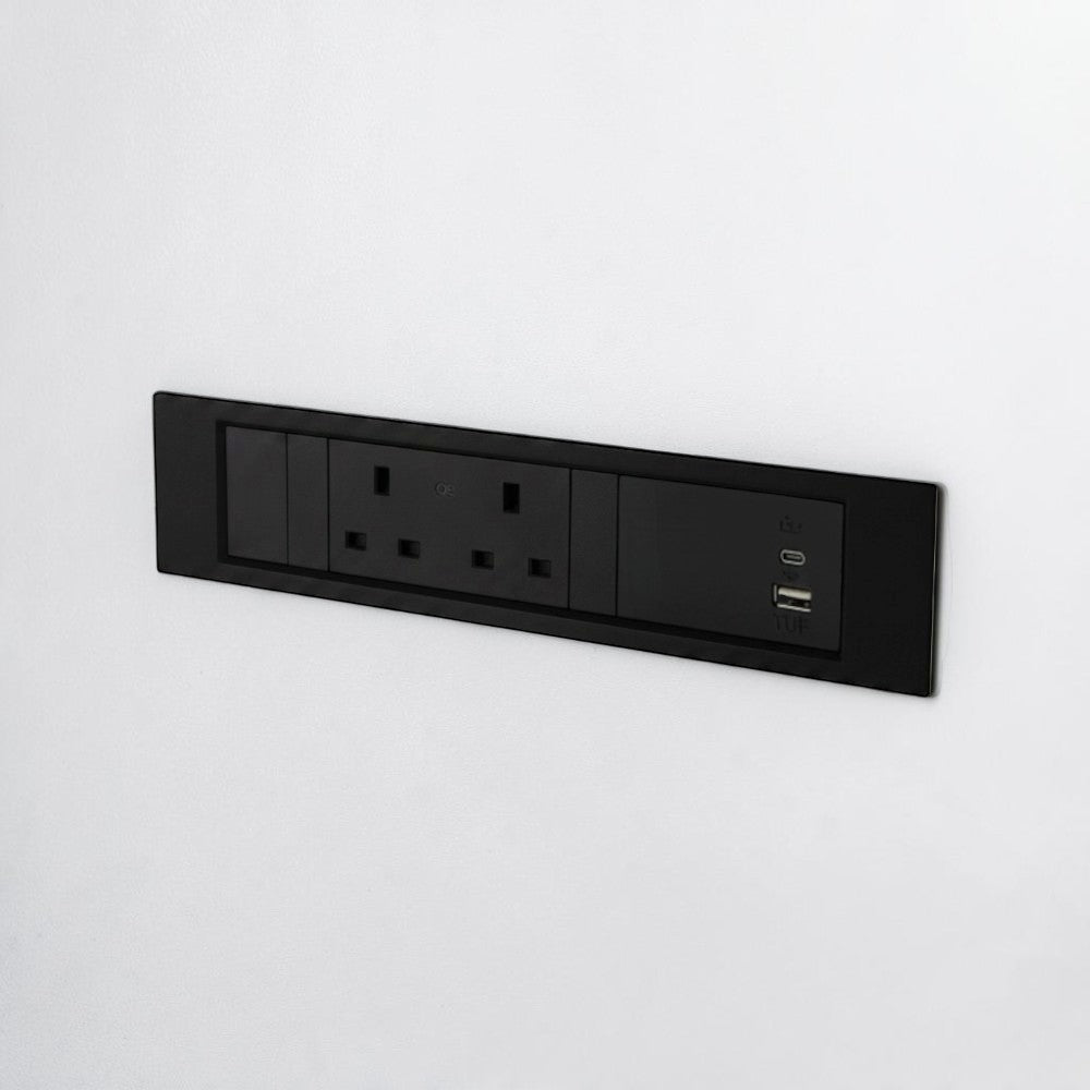 QIKFRAME45 Unit 230V (1X UK2G, 1X TUF A+C 30W) Black
