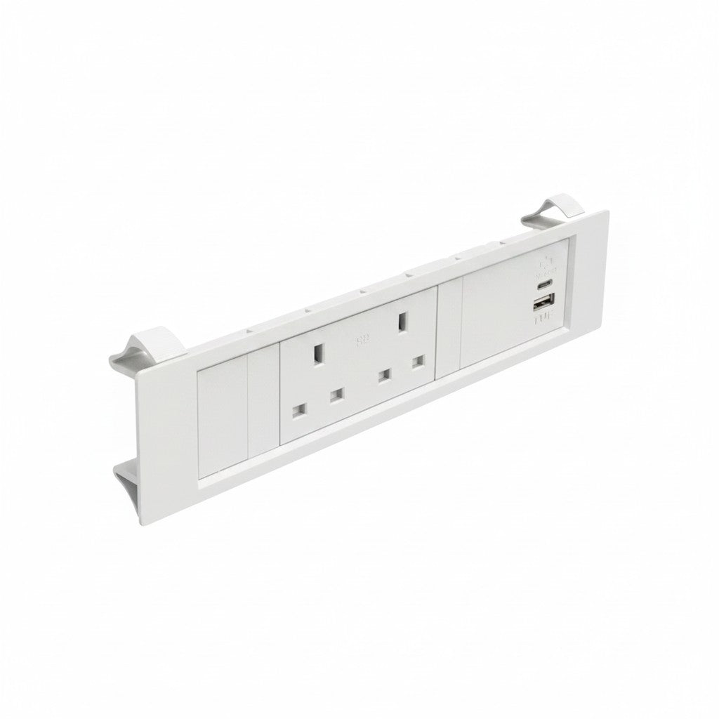 QIKFRAME45 Unit 230V (1X UK2G, 1X TUF A+C 30W) White