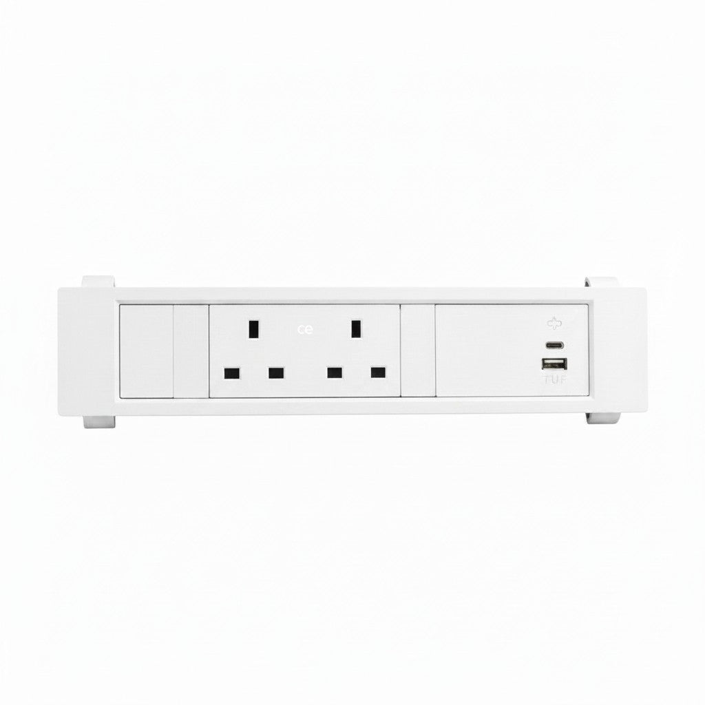QIKFRAME45 Unit 230V (1X UK2G, 1X TUF A+C 30W) White