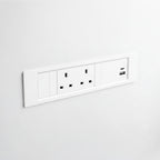 QIKFRAME45 Unit 230V (1X UK2G, 1X TUF A+C 30W) White