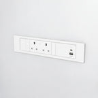 QIKFRAME45 Unit 230V (1X UK2G, 1X TUF A+C 30W) White