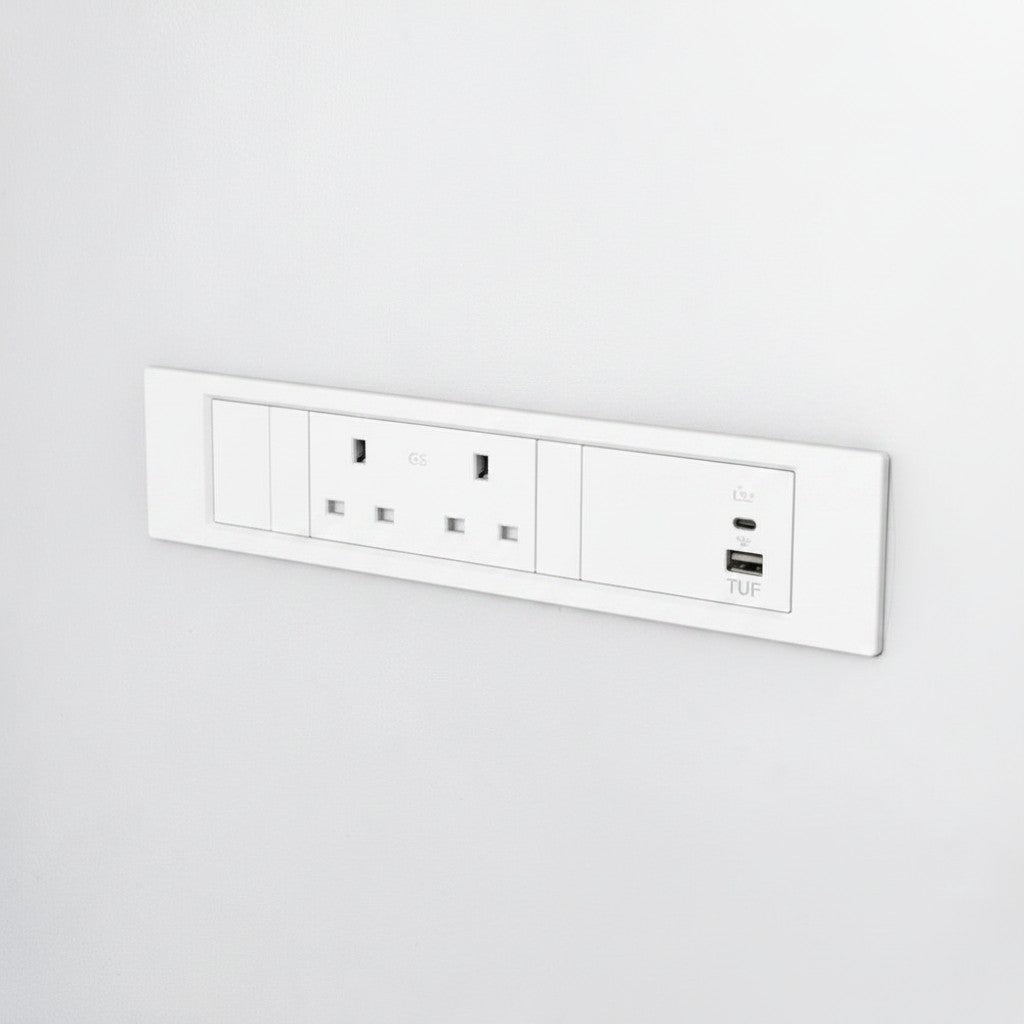 QIKFRAME45 Unit 230V (1X UK2G, 1X TUF A+C 30W) White