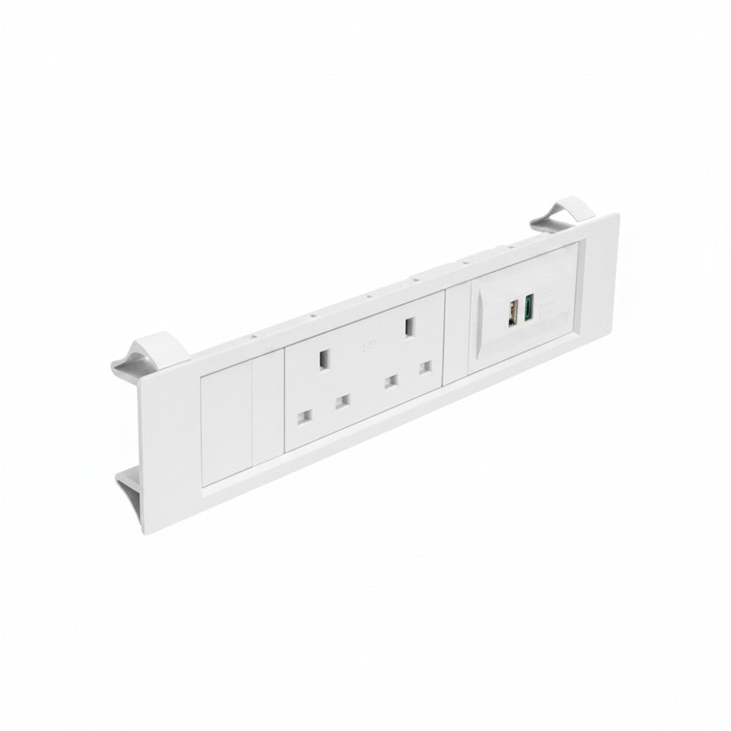QIKFRAME45 Unit 230V (1X UK2G, 1X TUF A+C 65W) White