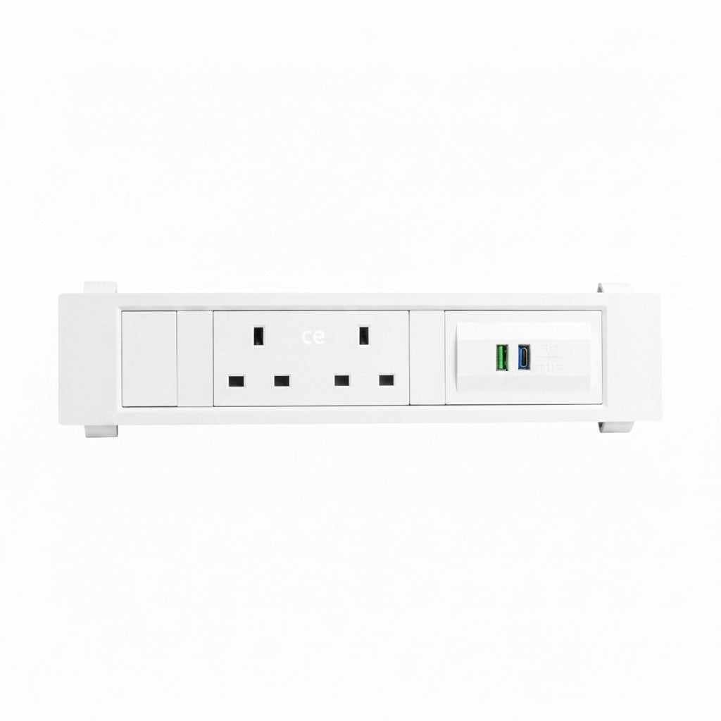 QIKFRAME45 Unit 230V (1X UK2G, 1X TUF A+C 65W) White