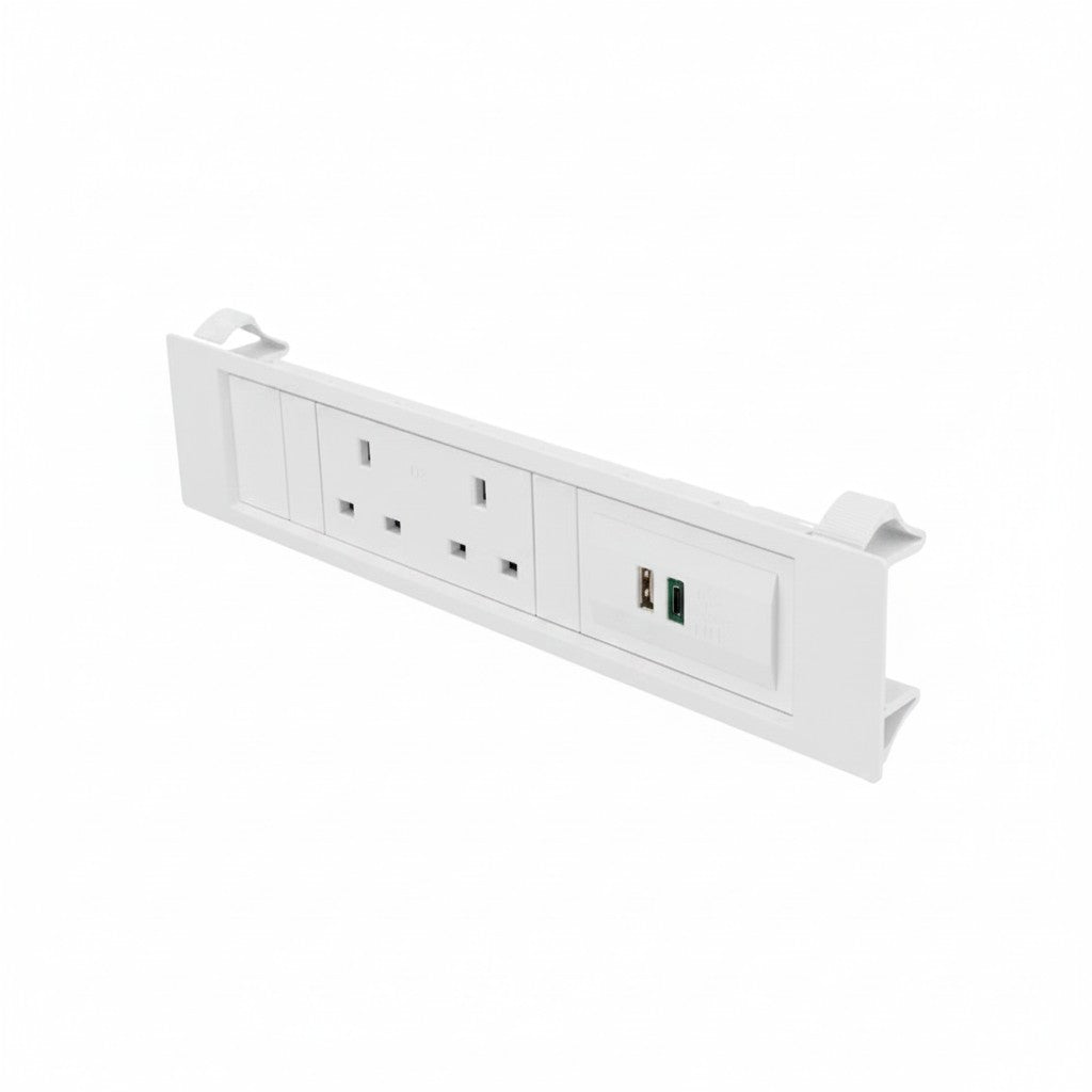 QIKFRAME45 Unit 230V (1X UK2G, 1X TUF A+C 65W) White