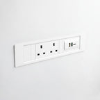 QIKFRAME45 Unit 230V (1X UK2G, 1X TUF A+C 65W) White