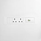 QIKFRAME45 Unit 230V (1X UK2G, 1X TUF A+C 65W) White