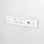 QIKFRAME45 Unit 230V (1X UK2G, 1X TUF A+C 65W) White