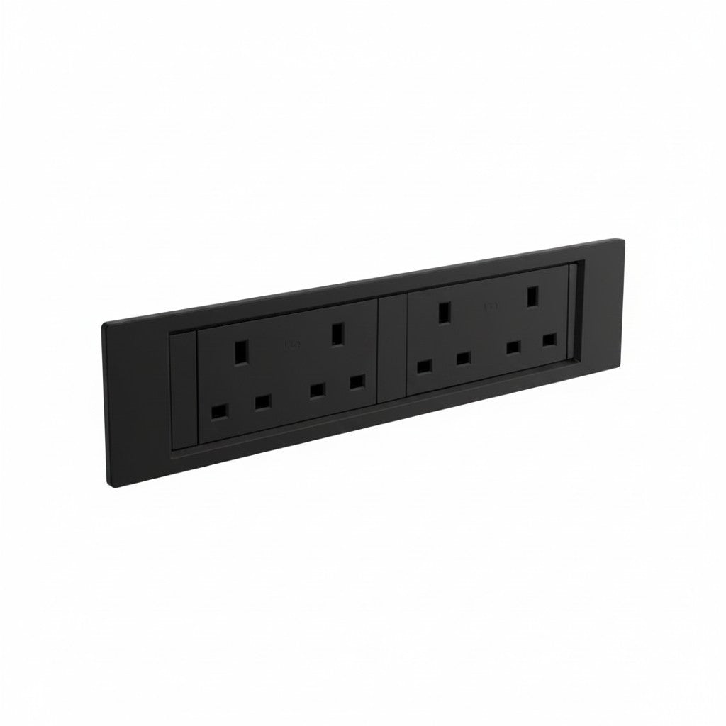 QIKFRAME45 Unit 230V (2X UK2G) Black