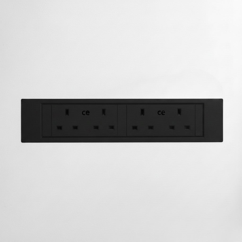 QIKFRAME45 Unit 230V (2X UK2G) Black