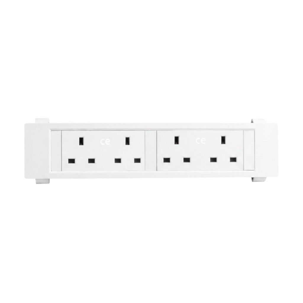 QIKFRAME45 Unit 230V (2X UK2G) White