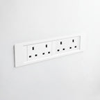 QIKFRAME45 Unit 230V (2X UK2G) White