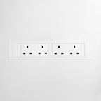 QIKFRAME45 Unit 230V (2X UK2G) White